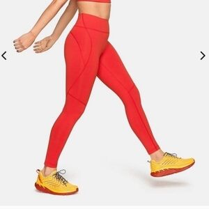 Outdoor Voices Core TechSweat 7/8 Leggings Scarlet Size Small